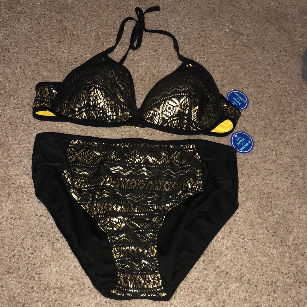 Black and Gold Bikini